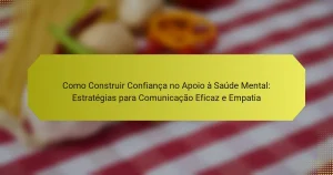 Como Construir Confiança no Apoio à Saúde Mental: Estratégias para Comunicação Eficaz e Empatia